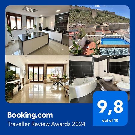 Casa Con Jacuzzi Y Piscina Con Vistas Al Castillo Corbera de Alcira Exterior foto
